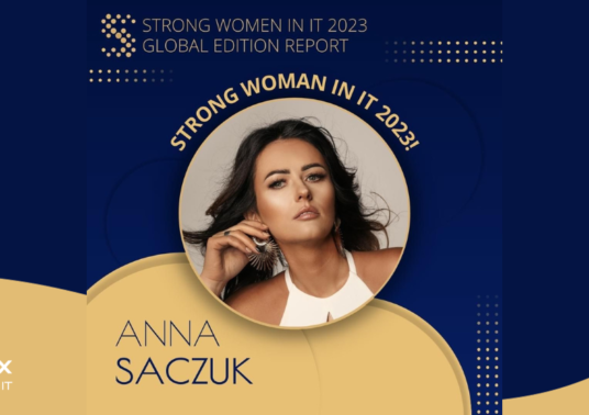 BPX Vice CEO, Anna Saczuk, was awarded in the ‘Strong Women in IT – Global Edition’ 2023 report!